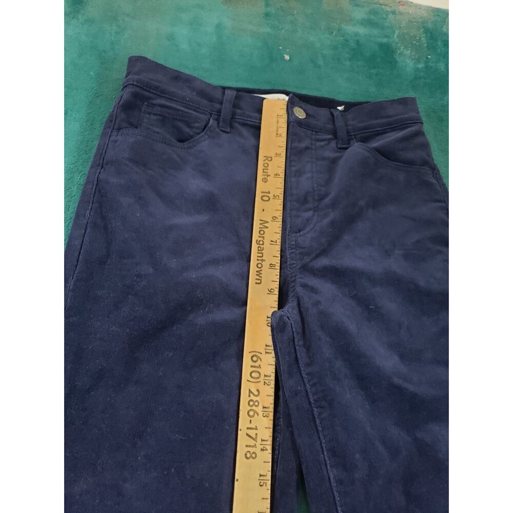 Loft Jeans Size 2 Petite Womens Blue Stretch Pant Corduroy Mid Rise Modern Ankle - Picture 8 of 13